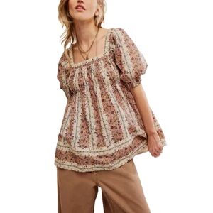 Free People | Vintage Lover Babydoll Top NWT
